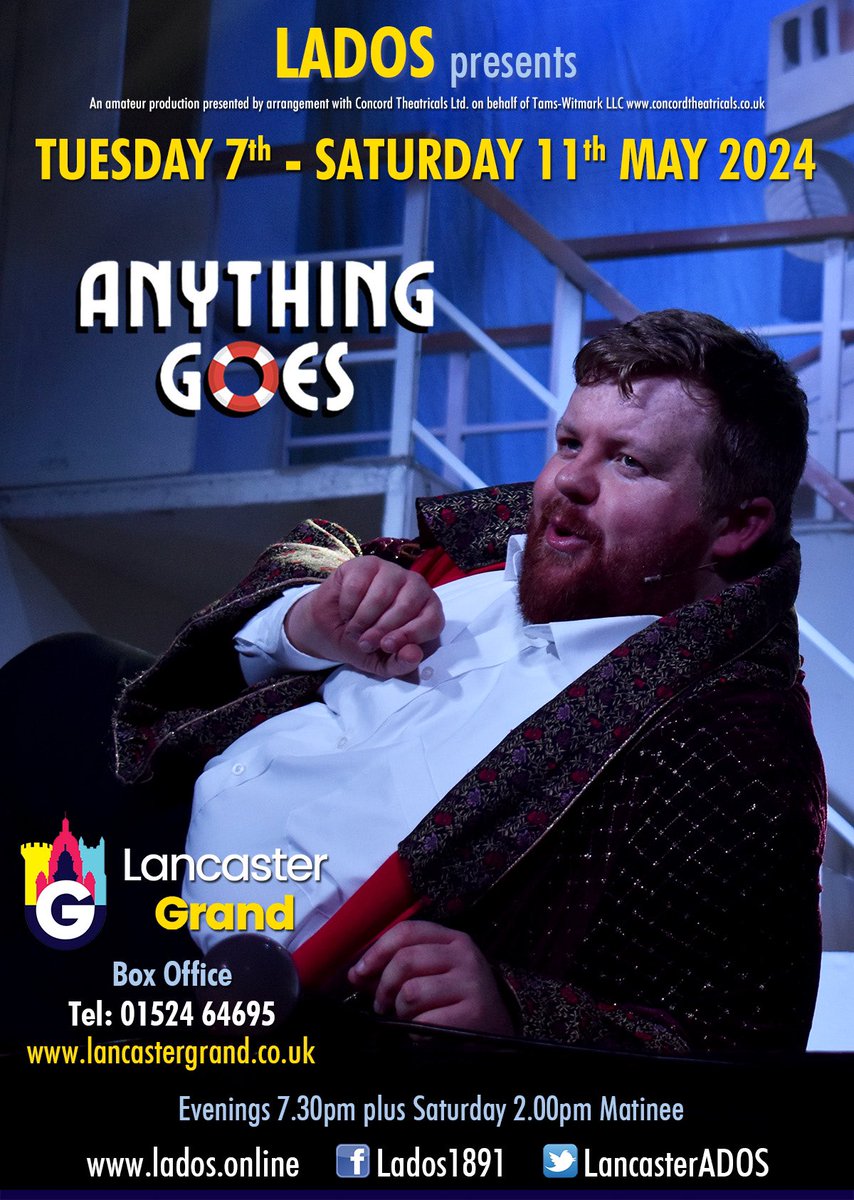 ShieldsJames_'s tweet photo. Had a great week onboard the S.S. American with @LancasterADOS last week ⚓️🎶🚢 #AnythingGoes https://t.co/LgnvTI2IMi