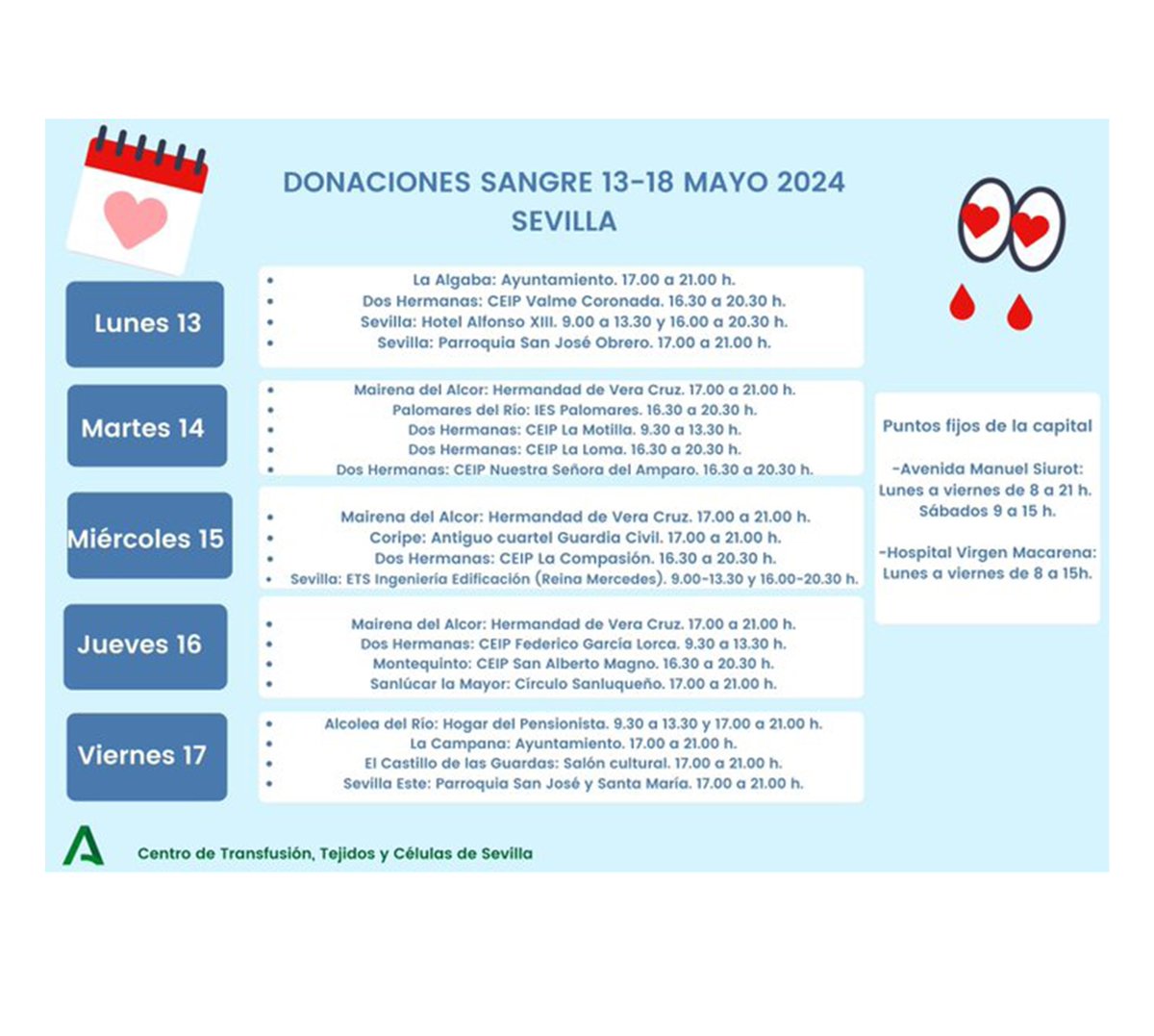 #donasangre #donavida @HospitalUVRocio @HUVMacarena @A_Trasplantes @donantessevilla @RICOMSevilla  @ICOESevilla