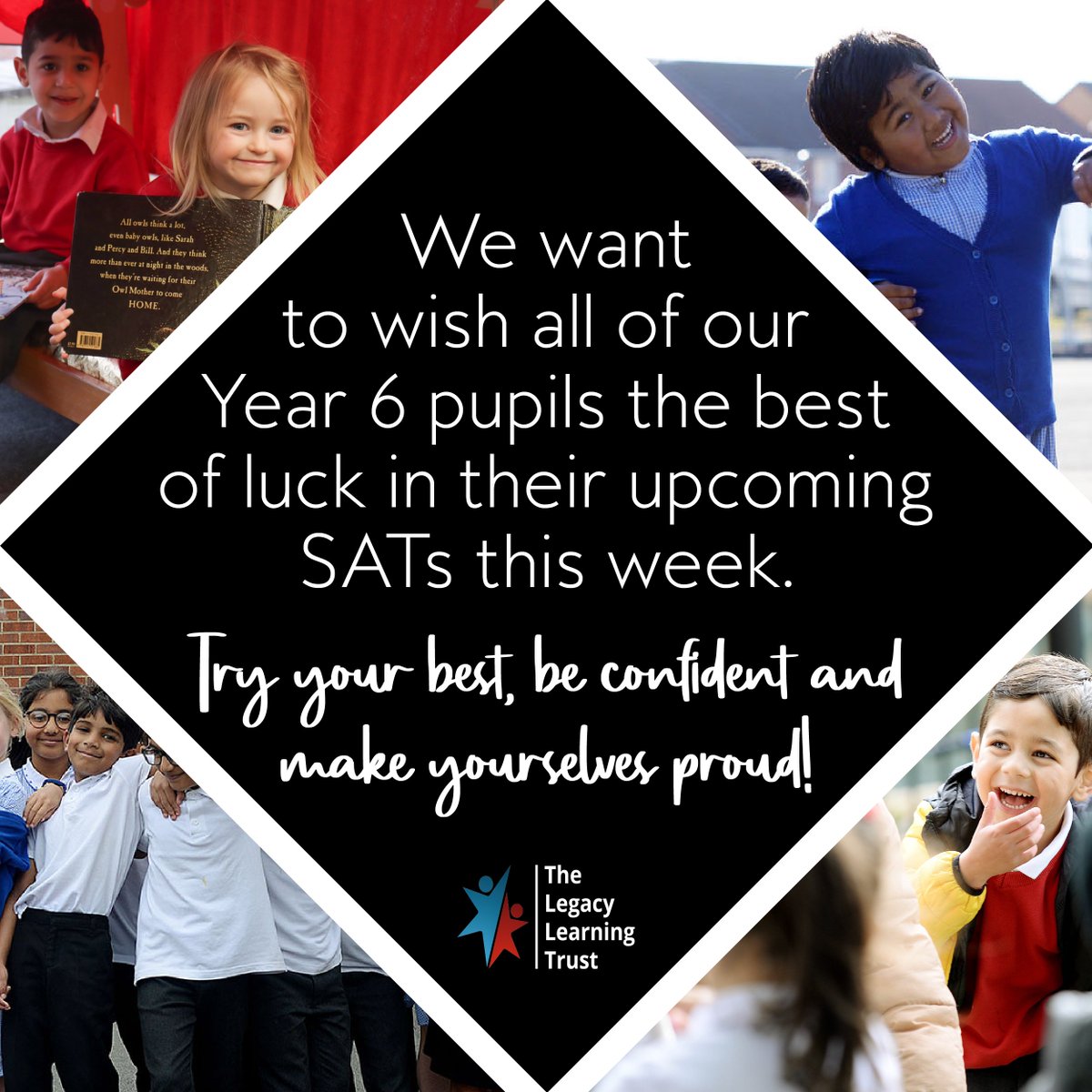 We want to wish all of our Year 6 pupils across our trust the best of luck in their SATs exams this week! Try your best, be confident and make yourselves proud ⭐