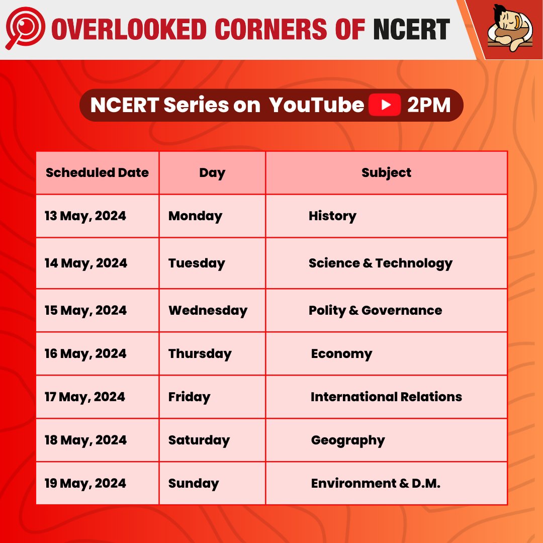 NCERT Series on YouTube for UPSC Prelims 2024 ⏰2PM Everyday!