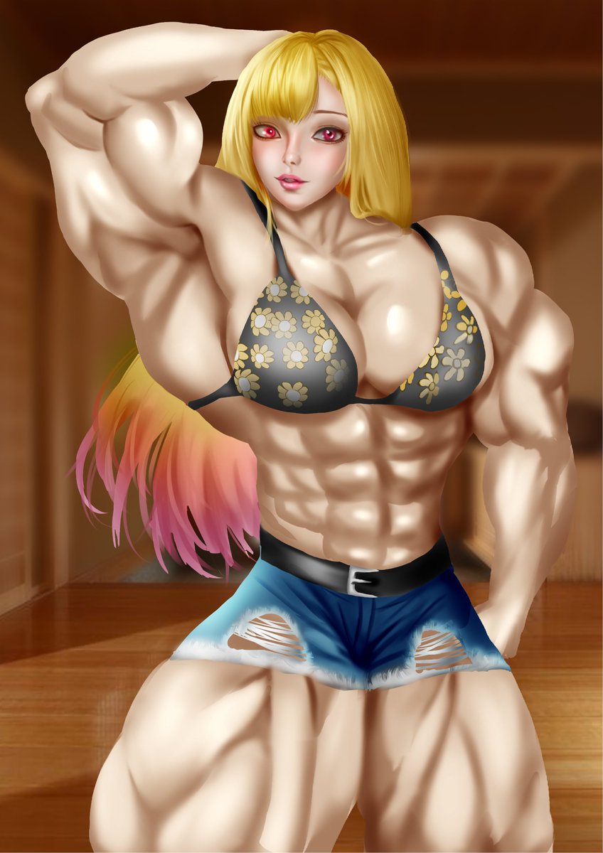#musclewoman #musclegrowth 
#animegirl #喜多川海夢 #femalebodybuilder #muscleflex 
muscle kitagawa