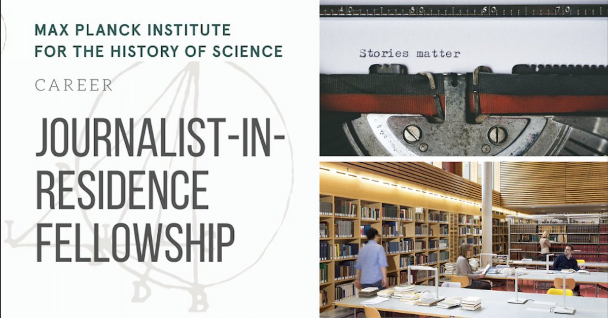Applications are open for our Journalist-in-Residence Program 2025!

🔬Work on your own journalistic project
🌐Network with researchers
📚Experience academic life in #Berlin

🗓️Deadline: June 12, 2024
🔗bit.ly/3SN9Wit

#HistSci #SciComm #Journalism #SocSci #PhilSci