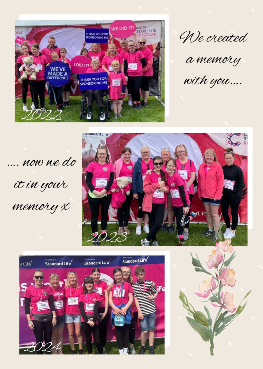 DisneyDebz's tweet photo. Race for life again yesterday in Grans memory 🩷🤍🪽
#queenbee #teammum #teamgran #teamnannie https://t.co/SZ1BzowDcj
