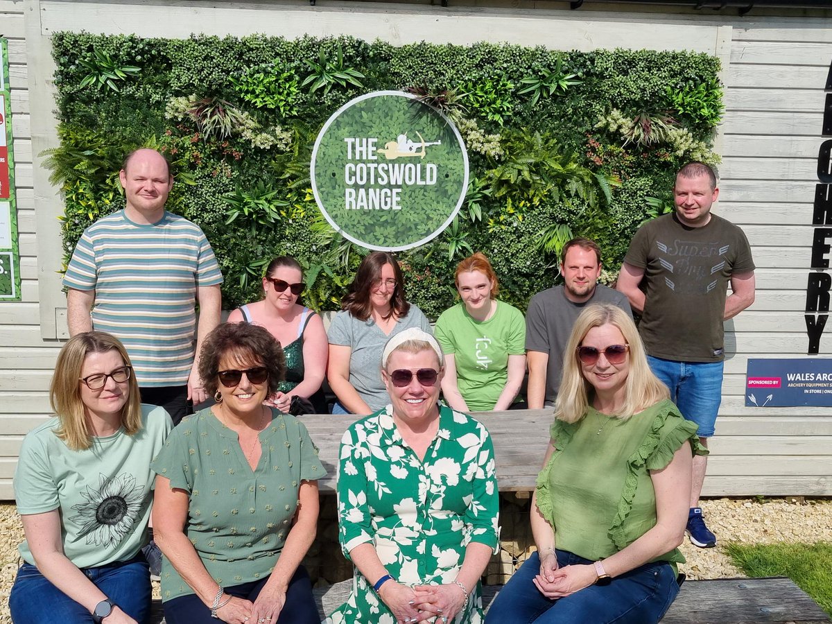 In honour of Mental Health Awareness Week. Some of the staff from our Siddington Park village took some time away from their village on Friday to head down to @cotswoldrange to let off some steam while wearing green. #RangefordVillages #MentalHealthAwarenessWeek