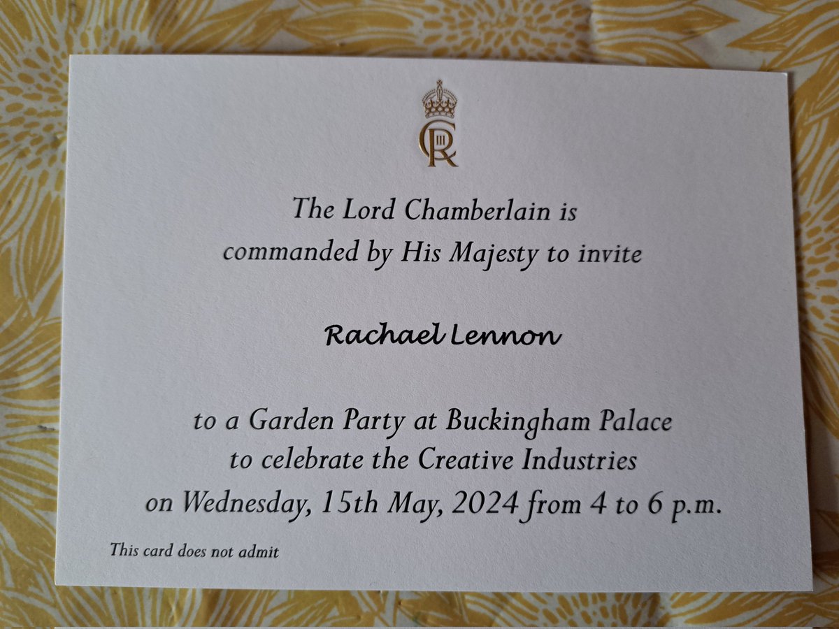 Excited to be getting packed for Buckingham Palace #GardenParty  #CreativeIndustries