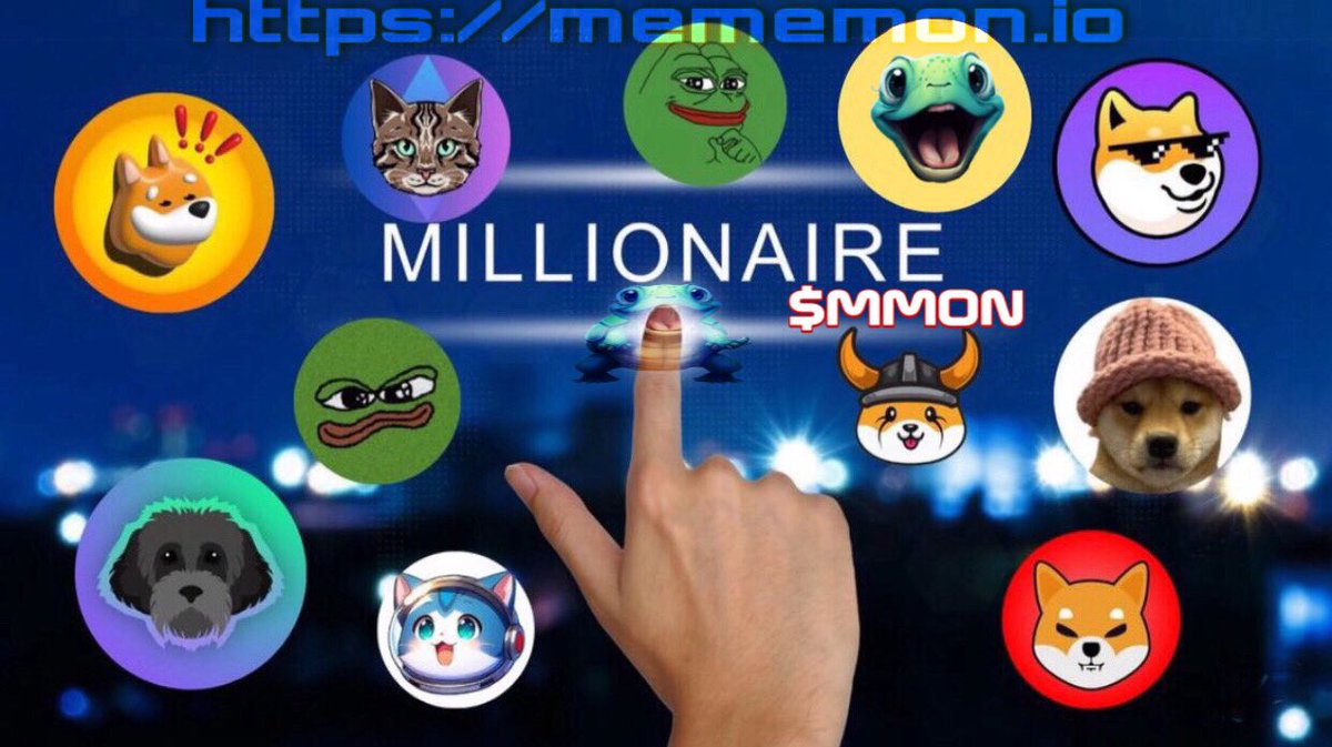 Mememon_io's tweet photo. #Mememon - a #memecoin where potential meets playfulness on the #Solana blockchain! 💎🐢 As the crypto tides rise and fall, $MMON remains a beacon of fun and opportunity. Join us and be part of our community that thrives on excitement and growth. Don't miss your chance to be at the forefront of the next big #memecoin wave. https://t.co/LtzGVLtiNY ! 🚀✨
#Crypto $SOL #JoinTheFun