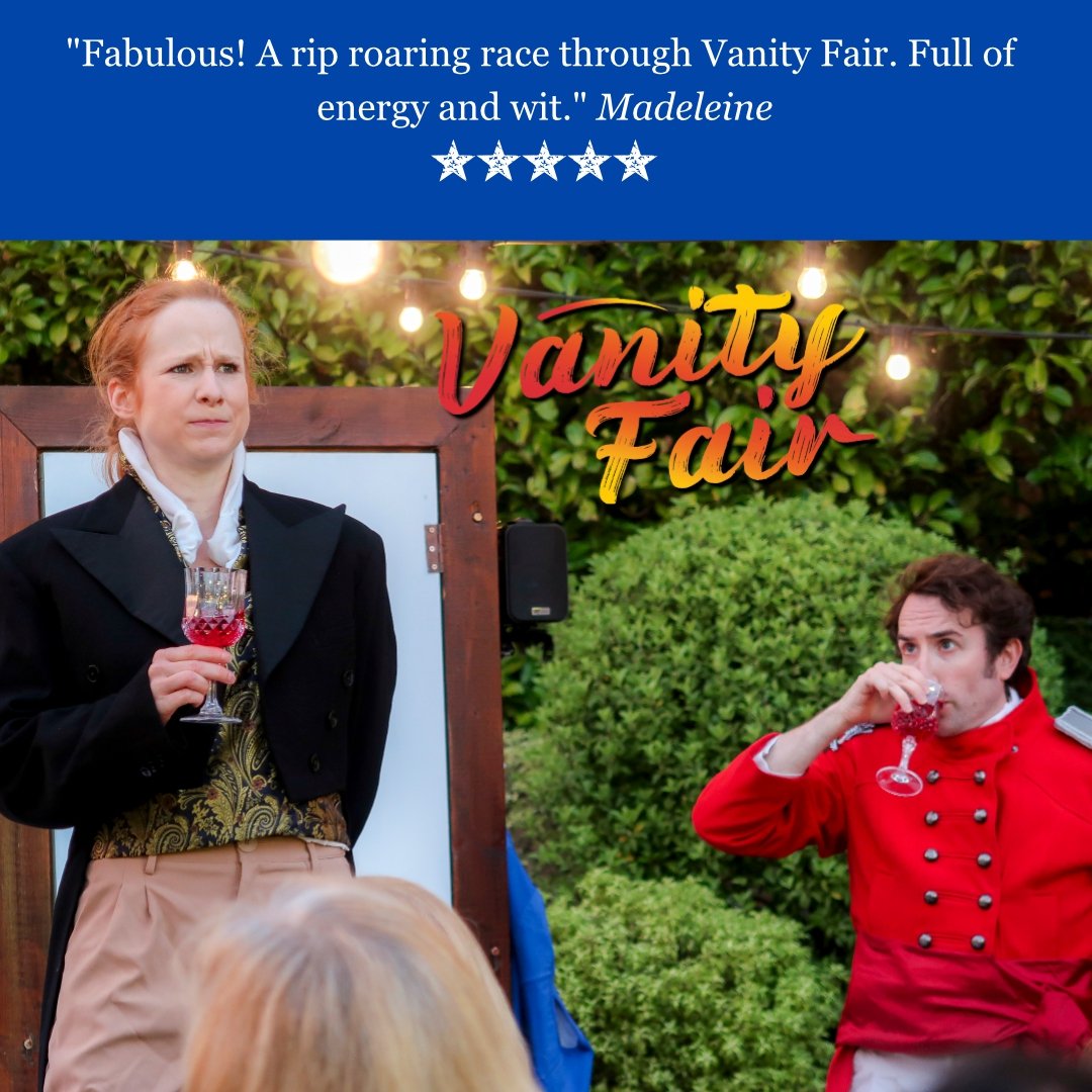 Open Bar Theatre (@weareopenbar) on Twitter photo There are only 3 weeks left to catch "Vanity Fair" in @Fullers pubs. This week we have shows at <a href="/DukeofKentW13/">Duke of Kent</a>, <a href="/_ThePloughPub/">The Plough Pub</a> (Norwood Green),<a href="/NewForestPub/">New Forest Ashurst</a> , <a href="/WhiteBuckBurley/">The White Buck</a>, <a href="/TheBullHotel/">The Bull Hotel</a> (Bridport) and <a href="/HampshireHogPO8/">Hampshire Hog</a> so get your tickets now:
…resents-vanity-fair.designmynight.com There are only 3 weeks left to catch "Vanity Fair" in @Fullers pubs. This week we have shows at <a href="/DukeofKentW13/">Duke of Kent</a>, <a href="/_ThePloughPub/">The Plough Pub</a> (Norwood Green),<a href="/NewForestPub/">New Forest Ashurst</a> , <a href="/WhiteBuckBurley/">The White Buck</a>, <a href="/TheBullHotel/">The Bull Hotel</a> (Bridport) and <a href="/HampshireHogPO8/">Hampshire Hog</a> so get your tickets now:
…resents-vanity-fair.designmynight.com