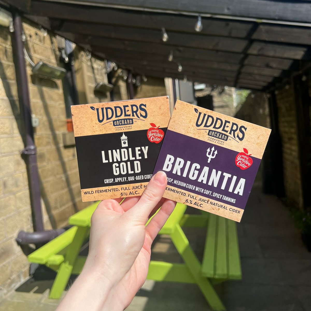 Udders cider, who recently had a festival in Lindley, have been topping up our fridges with their amazing still ciders to bring you something a bit more classic, traditional & local Try them out before certain customers (Chris...) drinks them all! @uddersorchard