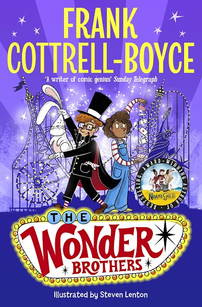 🎩 Our Guest Director @frankcottrell_b introduces his magically mischievous new book, The Wonder Brothers, to young readers with live drawing from Brighton’s inspired illustrator @StevenLenton. #ChildrensAuthor #Magic