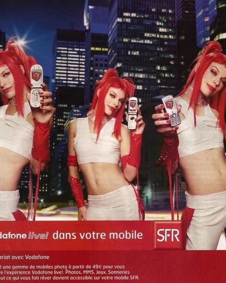 Milla Jovovich made me want to buy a Vodafone in 2002. Still does.