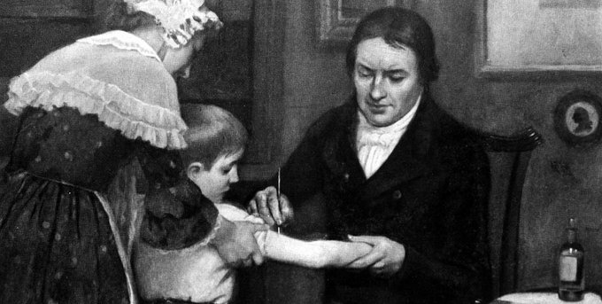 #Today in 1796, Edward Jenner administered the first successful vaccination against smallpox, which was also the first vaccination ever. Jenner is often called 'the father of immunology': his work likely saved more lives than the work of any other human.