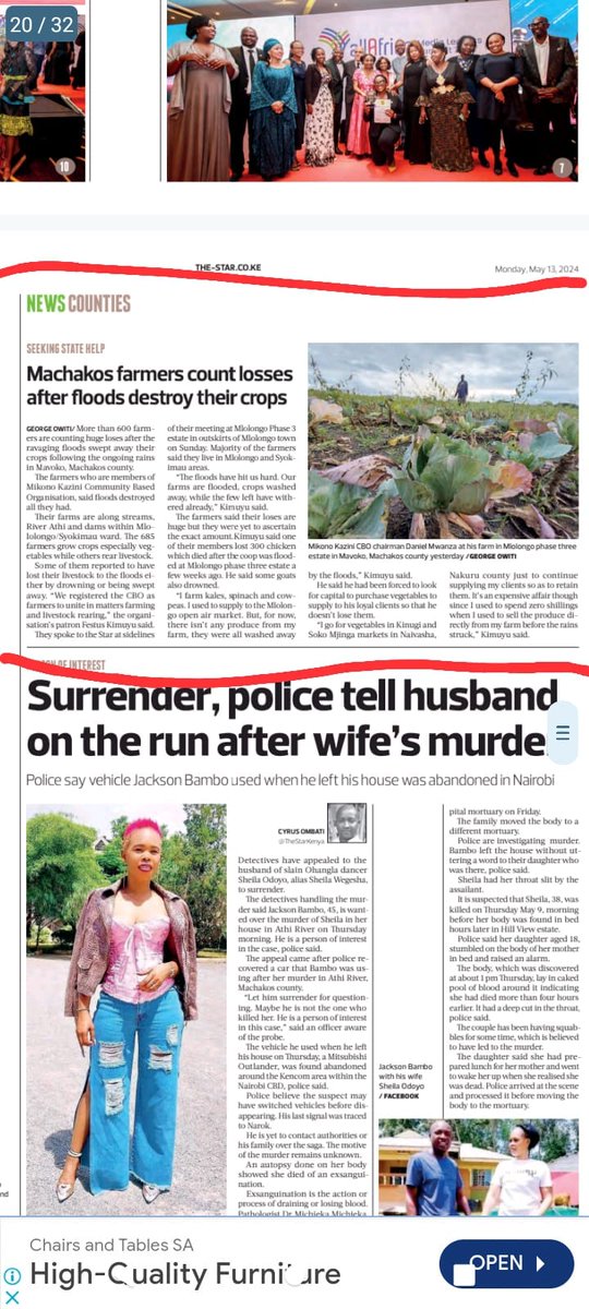 Farmers have been badly affected by the rains &amp; if no assistance is given to them in ensuring that they are back to their farms the soonest possible, then everyone should prepare for shortage of food and more vegetables in the market. NO FARMER - NO FOOD <a href="/Wavinya_Ndeti/">Wavinya Ndeti Oduwole, EGH</a>