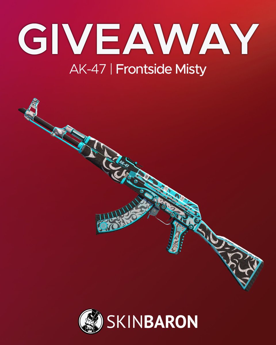 AK-47 | Frontside Misty (MW) do wygrania! 📢 ✅Obserwuj @SkinBaronPL ✅Oznacz 2 znajomych ✅Podaj dalej Giveaway trwa do 17.05! 🍀 Regulamin: skinbaron.de/en/promotiontos #CS2giveaway