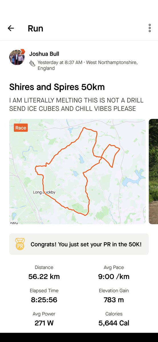So yesterday I finished my first ultramarathon, a 56km run - and eventually crawl - around Northamptonshire (good race btw if anyone's looking for one)! 

I figured this would be a good time to do a fundraising plea to twitter in advance of my 100km effort this summer 😆