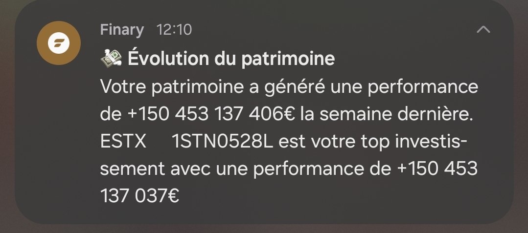 Made it 🤑 qu'est-ce qui t'empêche de faire pareil ?
Je donne 10 million d'euros chacun à 150 personnes parmi les commentaires 💰