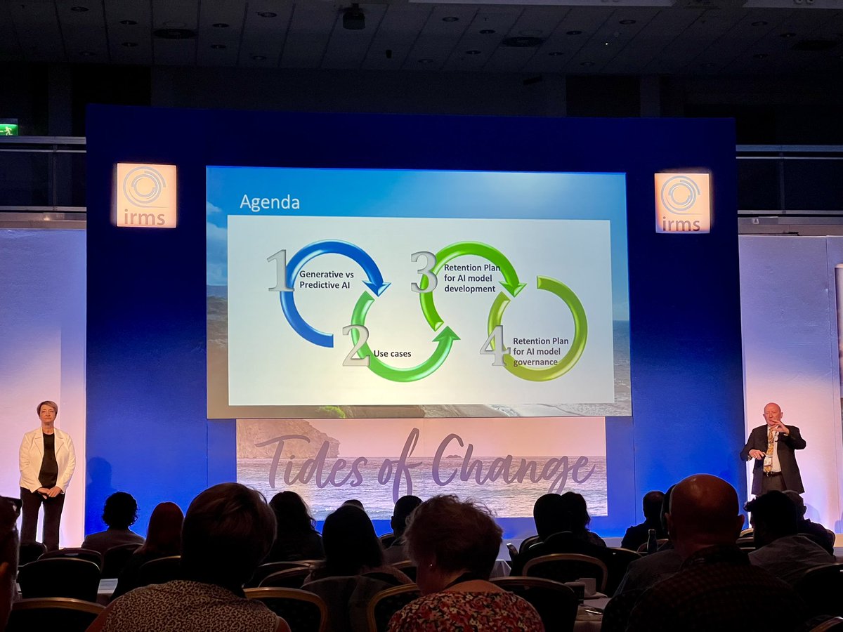 IRMS (@irmsociety) on Twitter photo Generative vs. predictive Artificial Intelligence – exploration of use cases
A very topical discussion at #irms24 <a href="/IRMSConference/">IRMS Conference</a> Generative vs. predictive Artificial Intelligence – exploration of use cases
A very topical discussion at #irms24 <a href="/IRMSConference/">IRMS Conference</a>