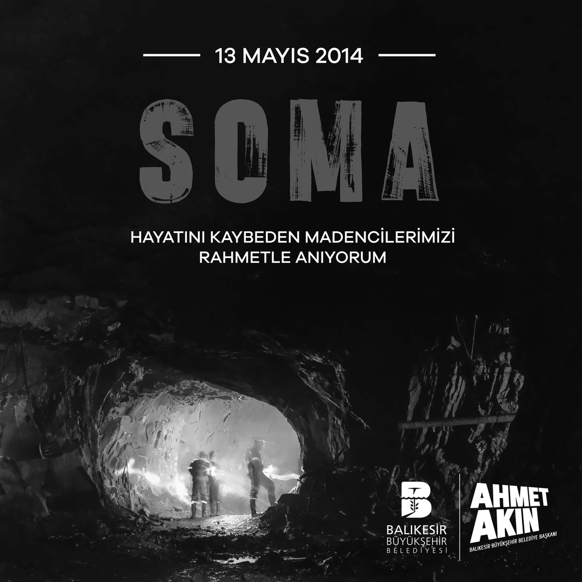 Hiç unutmadık, asla unutmayacağız.

Bundan tam 10 yıl önce #Soma’da meydana gelen maden faciasında hayatını kaybeden madencilerimizi saygı ve rahmetle anıyorum.