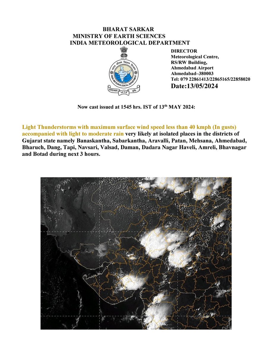 Nowcast for #Gujarat #weather