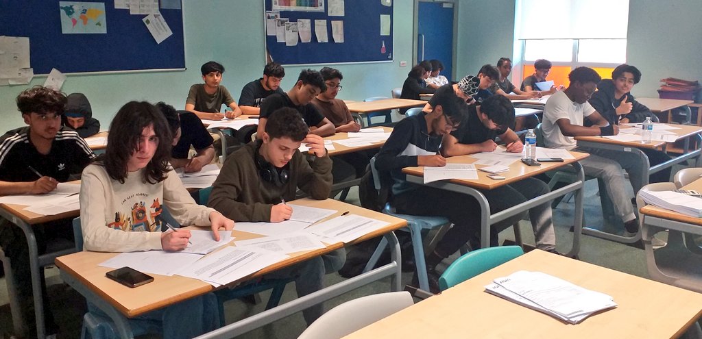Pupils were revising well with Mr Shropshire on Saturday, getting ready for tomorrow's business exam. Great to see such positive attitudes.