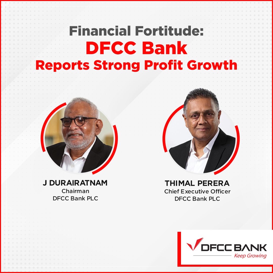 dfcclk's tweet photo. DFCC Bank PLC reported a strong first quarter for the 2024 financials with a 48% increase in Net Operating Income, 66% reduction in Impairment charges, and an 85% surge in Profit After Tax.
Read more: https://t.co/9PLjbx3pQF
#DFCCBank #BankForEveryone #KeepGrowing https://t.co/WGQugOJMHi
