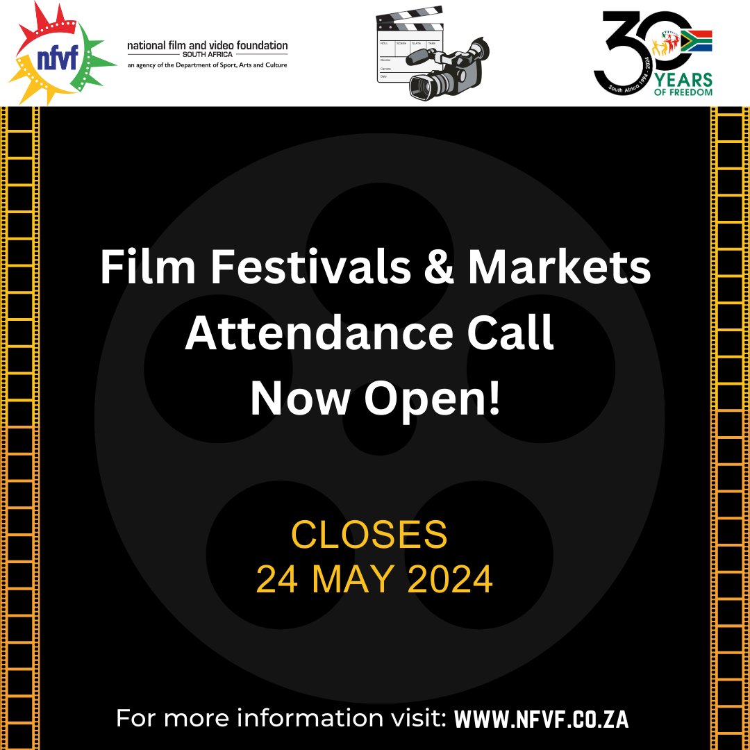 Are you looking for funding to attend a film festival or markets, locally or internationally? This call is for you! Register and submit your application on Praxis:  nfvf.praxisgms.co.za More info: bit.ly/3QIY4fp Closes 24 May 2024 #lovesafilm