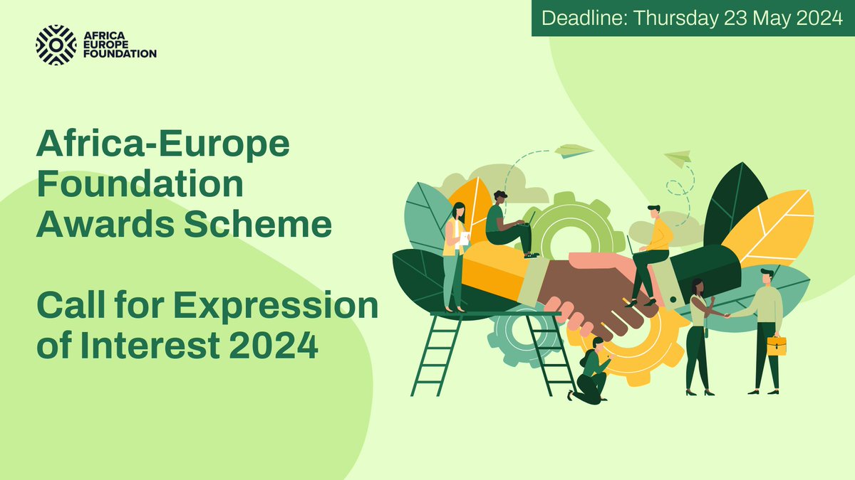 ⏳ The deadline for the 2024 Award Scheme is fast approaching. Have you submitted your proposal yet? 🔊The Call aims to provide a platform for youth organizations and local actors to lead dialogues and actions on the core themes and analysis of our State of Africa-Europe Report.