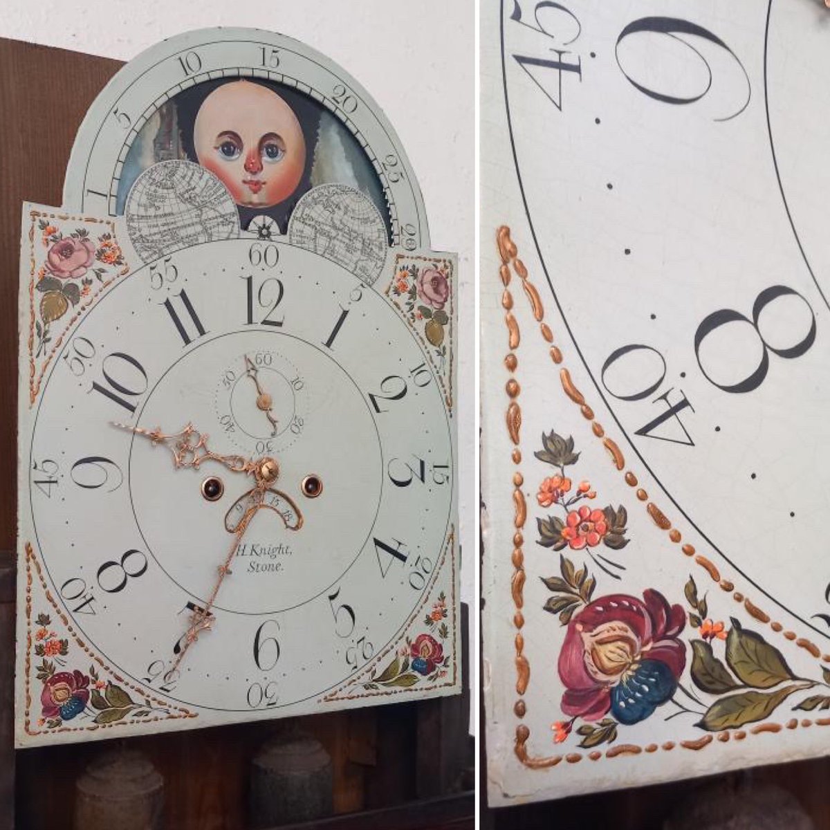 So, Uncle Phil - who owned the #Shoveit Chevette - also owned a short case Grand Father clock, which has now been fully restored by snowdonia_antiques in North Wales - the wood work & paintwork are now stunning! 🕰️👀

Watcha think to it? #grandfatherclock