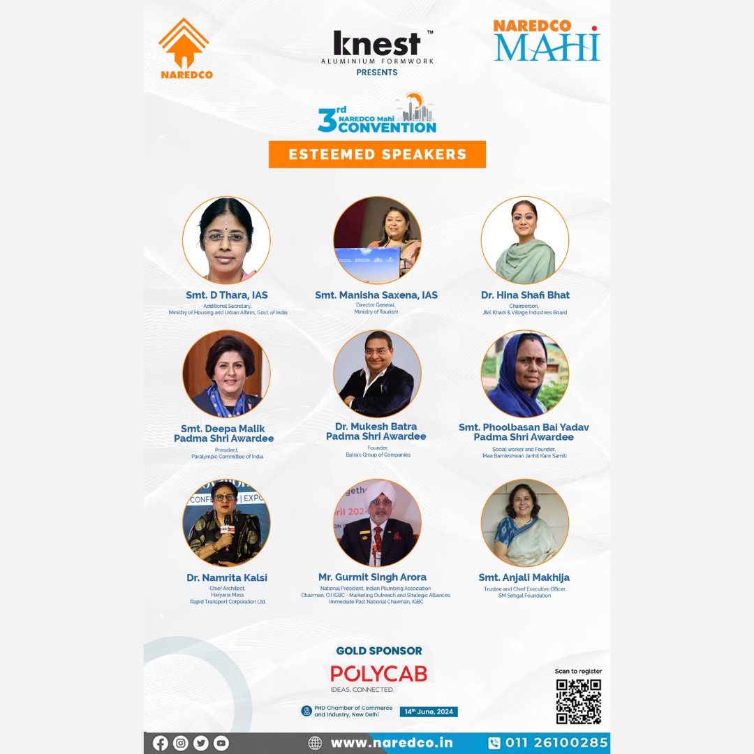 Ready to be inspired? Meet the powerhouse lineup of panelists at the upcoming NAREDCO Mahi 3rd Convention! These industry leaders will share their expertise and spark dynamic discussions that will shape the future of real estate. #MahiConvention2024 #Empowerment #convention