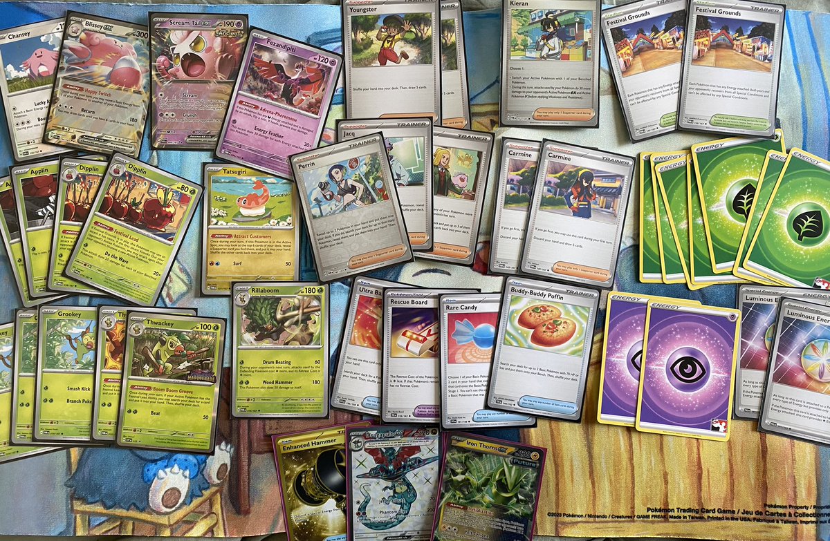3-0 a Masquerade pre-release with Blissey Festival yesterday at FB3.
Got pult ex Fa and gold hammer from extra packs. Feeling so good with this result😋
#PokemonTCG #fanboy3