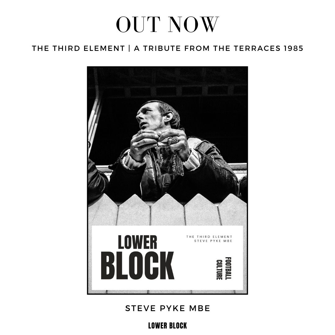 OUT NOW > THE THIRD ELEMENT > Steve Pyke's gritty photos document life on the terraces in the mid 1980s - & through emotive words, pays tribute to his own father and the role football has played in their relationship. #terraceculture #footballculture #photography…