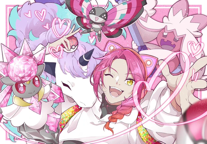 【バズロ×ポケモン】名積ルカポニータディアンシーデカヌチャンビビヨン※パロディ注意 