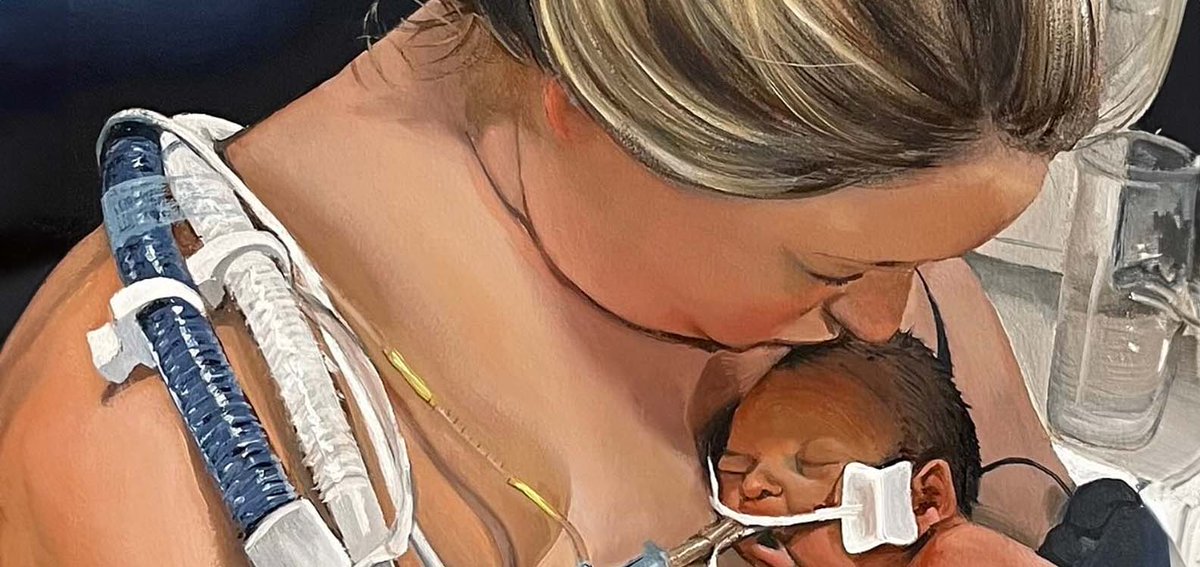 We’re delighted that @Prof_AmyBrown is working with @milk_foundation and @leanne_artist on the Connecting Hearts art exhibition which tells the stories of people that have received donor milk for their baby, donate milk or support the work of milk banks. ➡️bit.ly/3UXIlvy