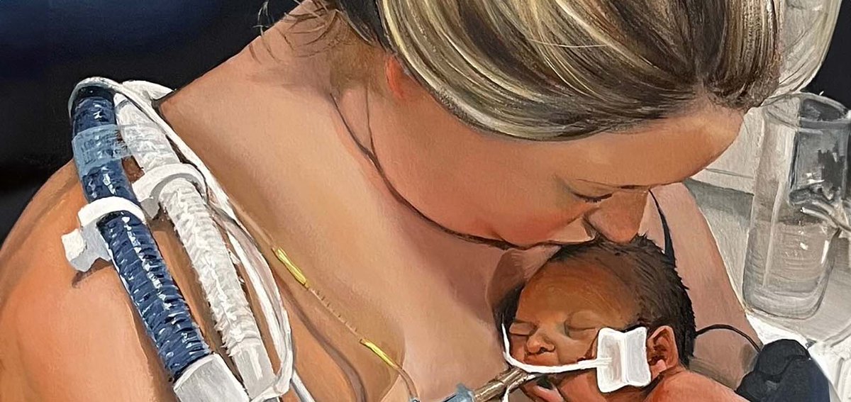 We’re delighted that <a href="/Prof_AmyBrown/">Prof Amy Brown 🕷🤱🐘</a> is working with <a href="/milk_foundation/">HumanMilkFoundation</a> and <a href="/leanne_artist/">Leanne Pearce Artist</a> on the Connecting Hearts art exhibition which tells the stories of people that have received donor milk for their baby, donate milk or support the work of milk banks.
➡️bit.ly/3UXIlvy