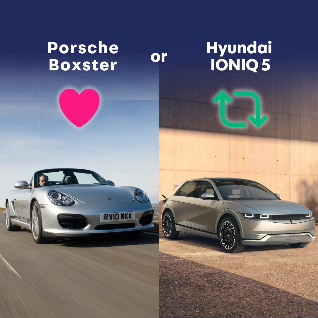 Which car are you choosing in this electric vs non-electric head to head? 👀 Vote below and let the best car win 🏆