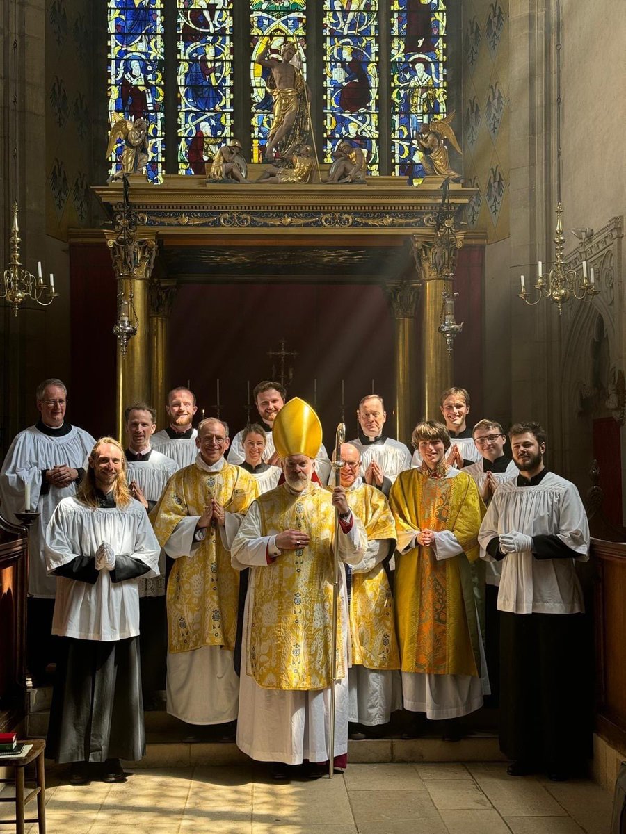 It was a real pleasure to welcome the Bishop of Oswestry to the House for High Mass yesterday. The Bishop celebrated, preached, and conferred the sacrament of confirmation.