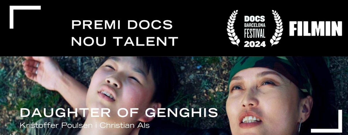 🤩El documental amb suport @MEDIAprogEU🇪🇺 #DaughterOfGenghis, guardonat al @DocsBarcelona 2024 amb el 🏆Premi Docs Nou Talent – Filmin 👏 L'enhorabona 👏 👉 tuit.cat/M1Lcs