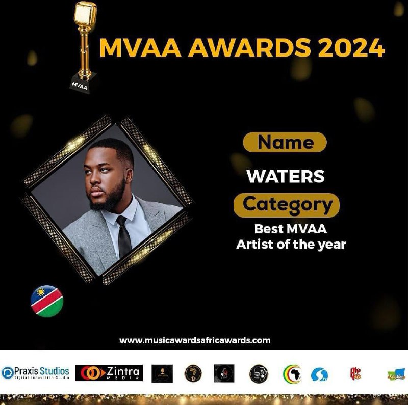 JUST IN: Namibian singer @iamwaters has been nominated in three categories at the 2024 Music Video Africa Awards, set to take place later this year in Lagos, Nigeria. The categories are: Artist of the year, video concept of the year and video collaboration of the year.