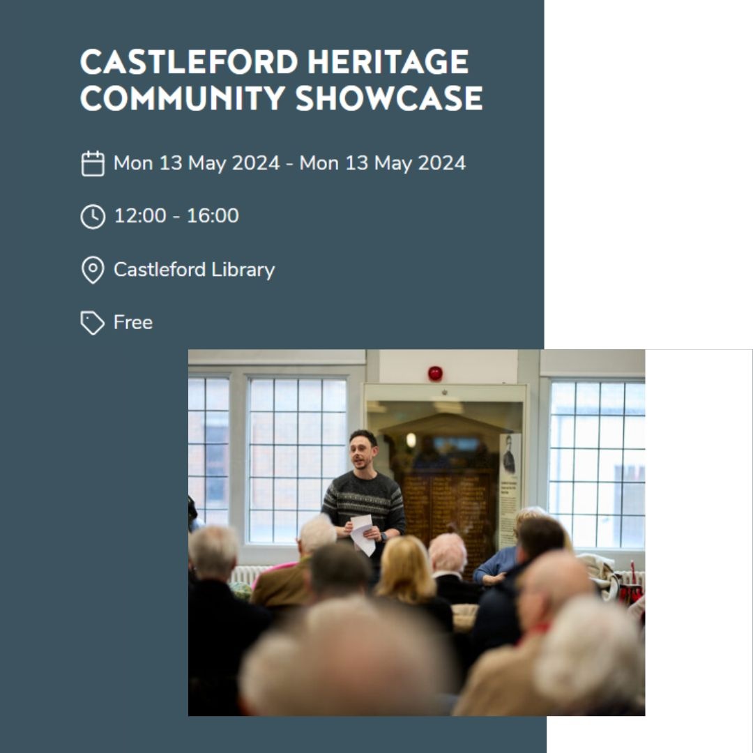 ☀️Today! 🕛 12 noon - 4pm 📚Join us and others who are interested in local heritage at this free event in Castleford Library