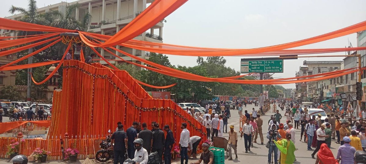 Preparations for PM Narendra Modi's rally in Varanasi. #LokSabaElections2024 #KLOnGround