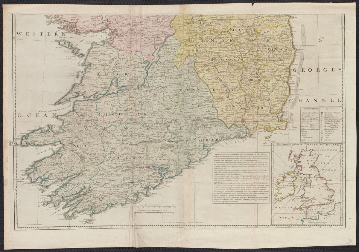For #MondayMappery this week we look at a later version of Rocque’s ‘Map of the Kingdom of Ireland, published c. 1785, by Robert Sayer of Fleet Street, London, three decades after Rocque had died. Rocque is lauded with the title ‘Chorgrapher to His Majesty’ on the cartouche. From…