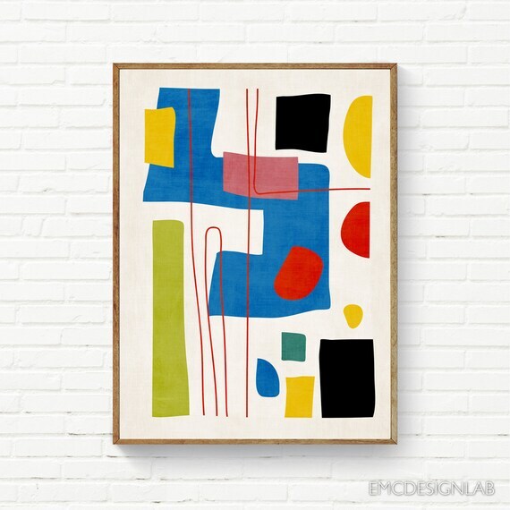 Minimalist Bold Abstract Painting Colorful Shapes Art Print Bold Modern Wall Art by EmcDesignLab #ModernDesign #AbstractArt #MidCenturyModern #InteriorDesign #ColorfulArtworks #AbstractPrints #ModernDecor 
ift.tt/obGy8YQ