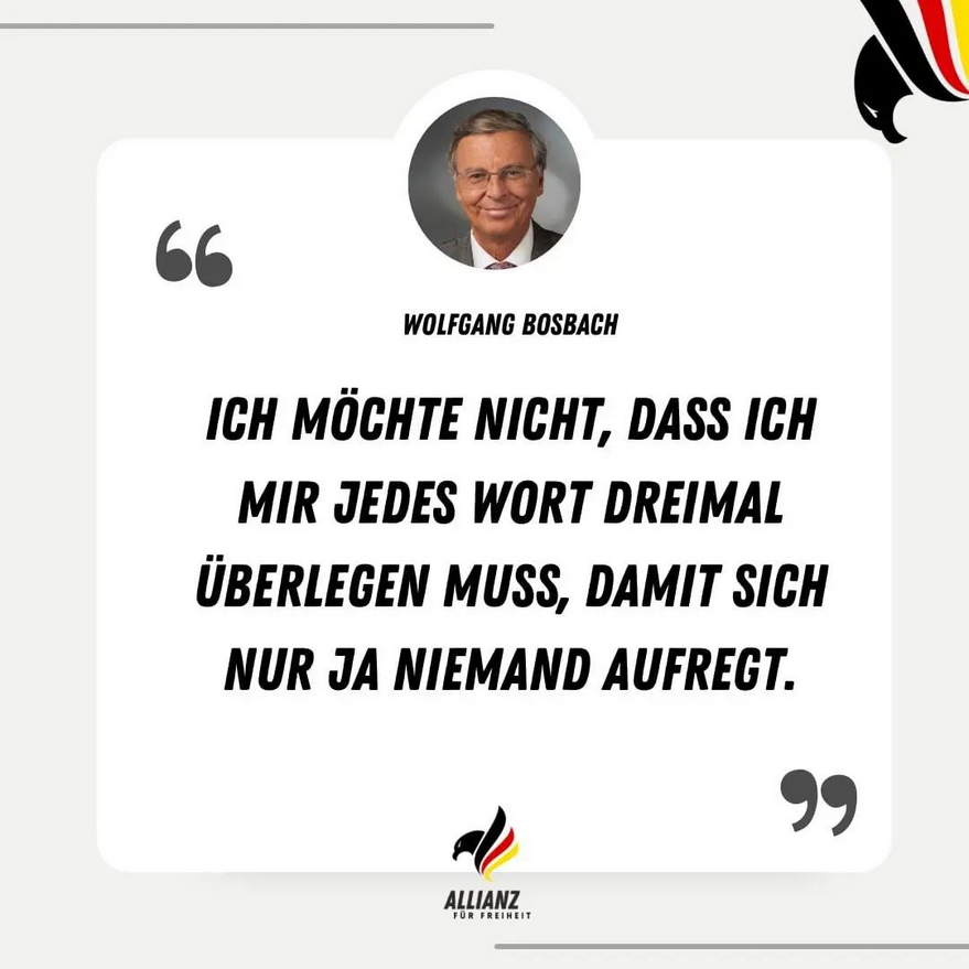 Wolfgang Bosbach (@CDU) bringt es auf den Punkt.