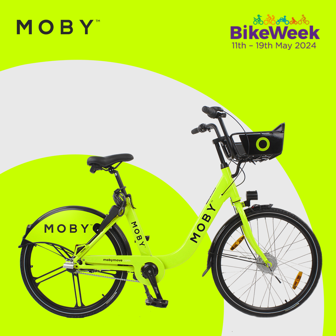 📢Get 30 Min FREE🆓 on a MOBY Bike! Celebrate #BikeWeek2024 Use a coupon code in app: 📍Dublin: BIKEWEEK2024📍Ashbourne: ASHBIKEWEEK 📍 Athlone: ATHLONEBIKEWEEK📍 Mullingar: MULBIKEWEEK📍 Tullamore: TULBIKEWEEK. Coupons to 20/05  #bikeweek