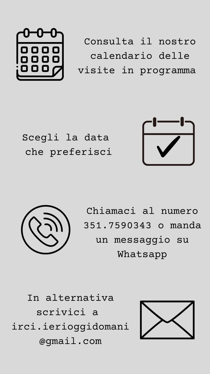 Magazzino 18! Magazzino 18, presso Magazzino 26! Magazzino 18! Visite guidate gratuite di Giugno 2024: scrivete a irci.ierioggidomani@gmail.com o contattateci su WHATSAPP: +39.351.7590343 per... Sabato 15 Giugno 2024, ore 16:30 Sabato 29 Giugno 2024, ore 16:30