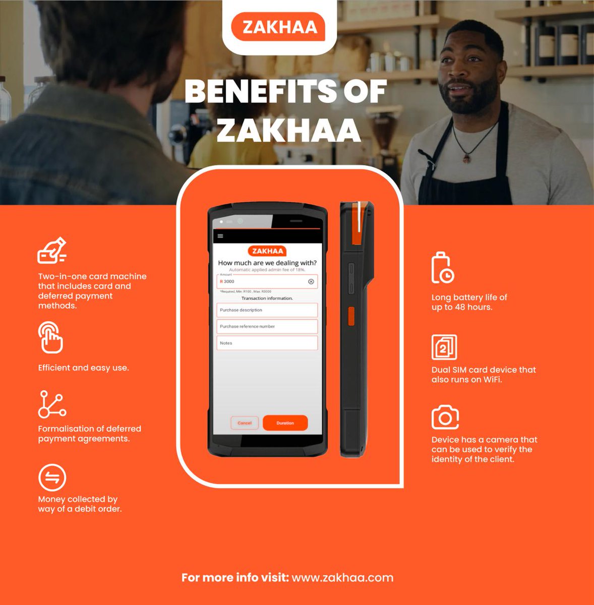 South African Fintech Start-Up, @zakhaaofficial  launches an innovative Buy Now Pay Later solution for SMEs in underserved and predominantly unbanked markets. Zakhaa, a third party aggregator and payment facilitator, has developed a unique solution to help small businesses,