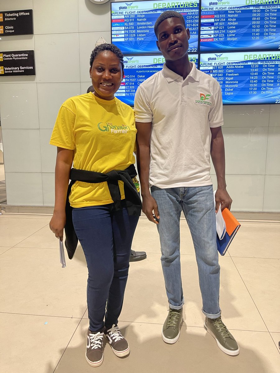 The Ghanaian delegates selected to be members of the agric influencers network are traveling to Dakar to meet other influencers from West & East Africa for capacity building & networking Big thank you to @MastercardFdn & @cariboudigital #AgInfluncers #AiN @DefarmerAlex