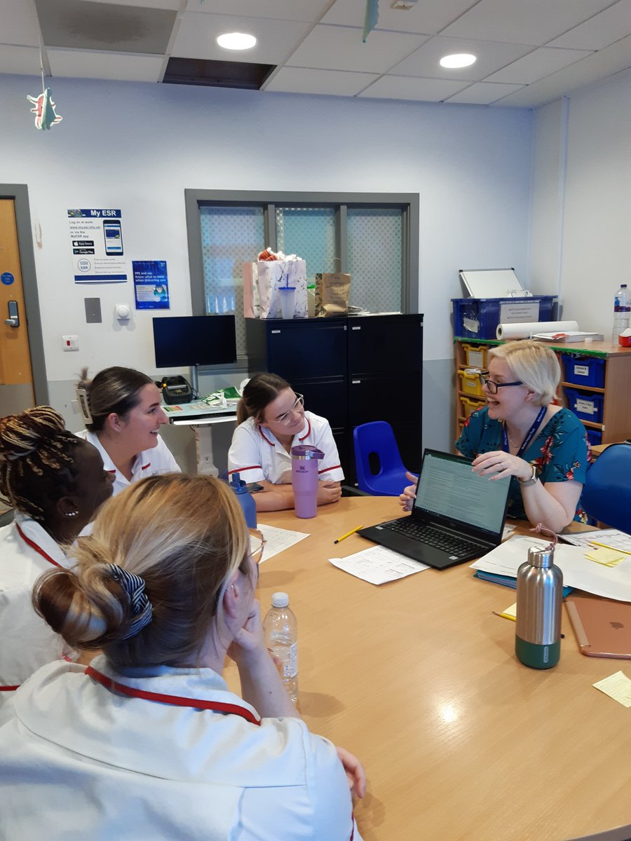 On E5 our Hospital Teacher is giving a talk to our new intake of student nurses all about the education we provide to our hospital pupils. Sharing good practice and team building to help our hospital pupils' stay a little easier. @boltonnhsft @bolton_pru #team BIT #thisisAP