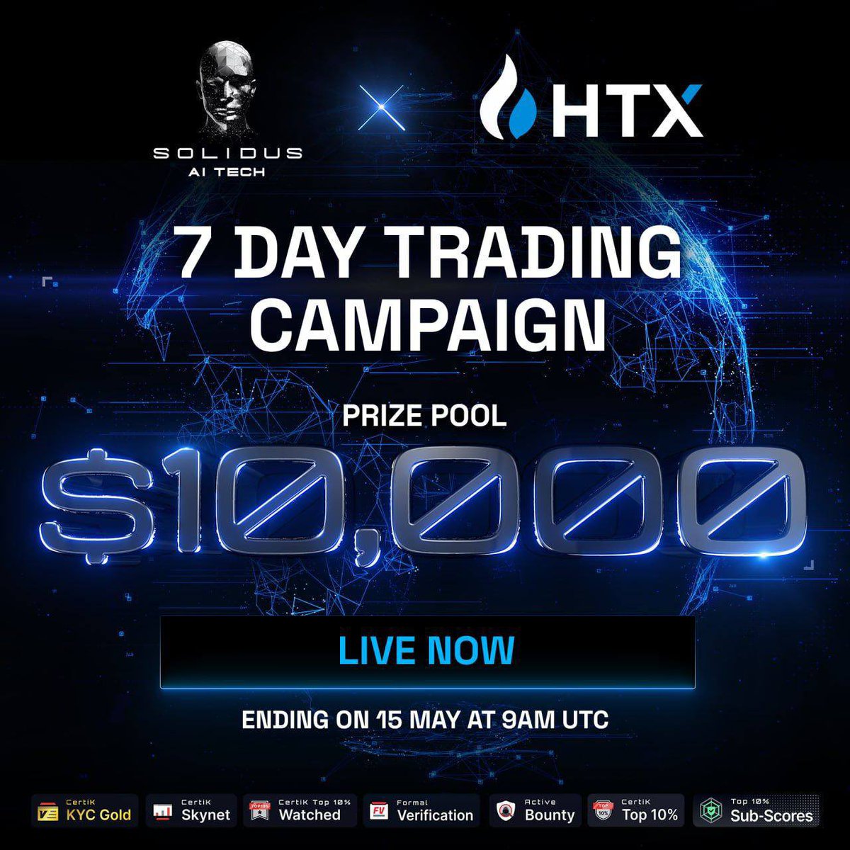 🚨 2 Days Left - $AITECH Trading Campaign! 

🎁 50,000 AITECH
🗓️ 15th May, 9AM UTC
🏆 Tiered Rewards Distribution 

➡️ Join Now on HTX: htx.com/trade/aitech_u…
