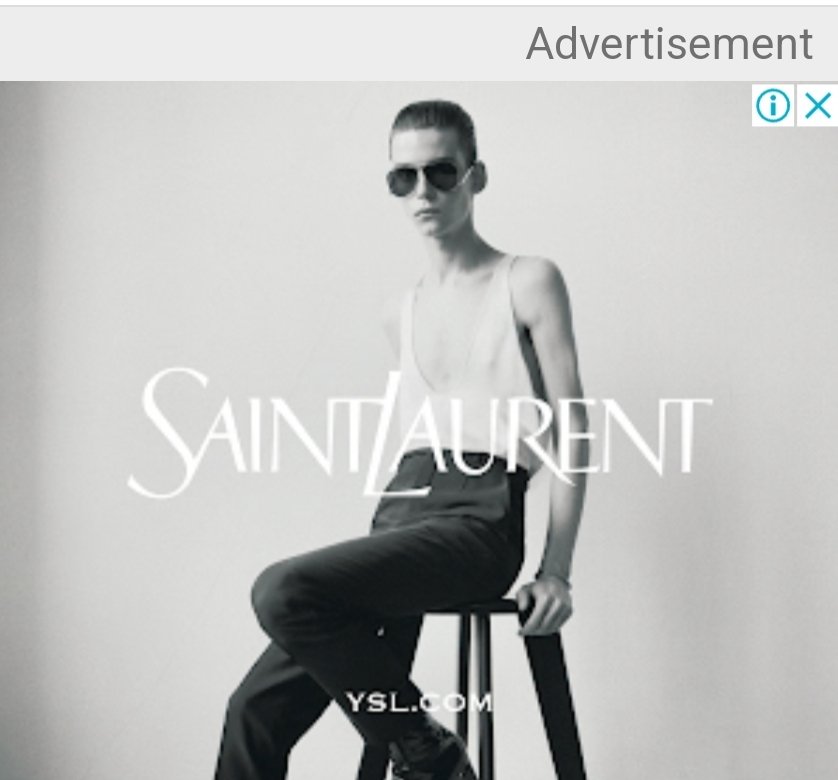 Does this insipid looking creature inspire you to buy #SaintLaurent?