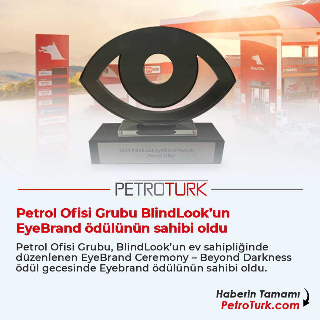 Petrol Ofisi Grubu BlindLook’un EyeBrand ödülünün sahibi oldu Haberin Tamamı: petroturk.com/akaryakit-habe… #blindlook #petrolofisi #eyebrand